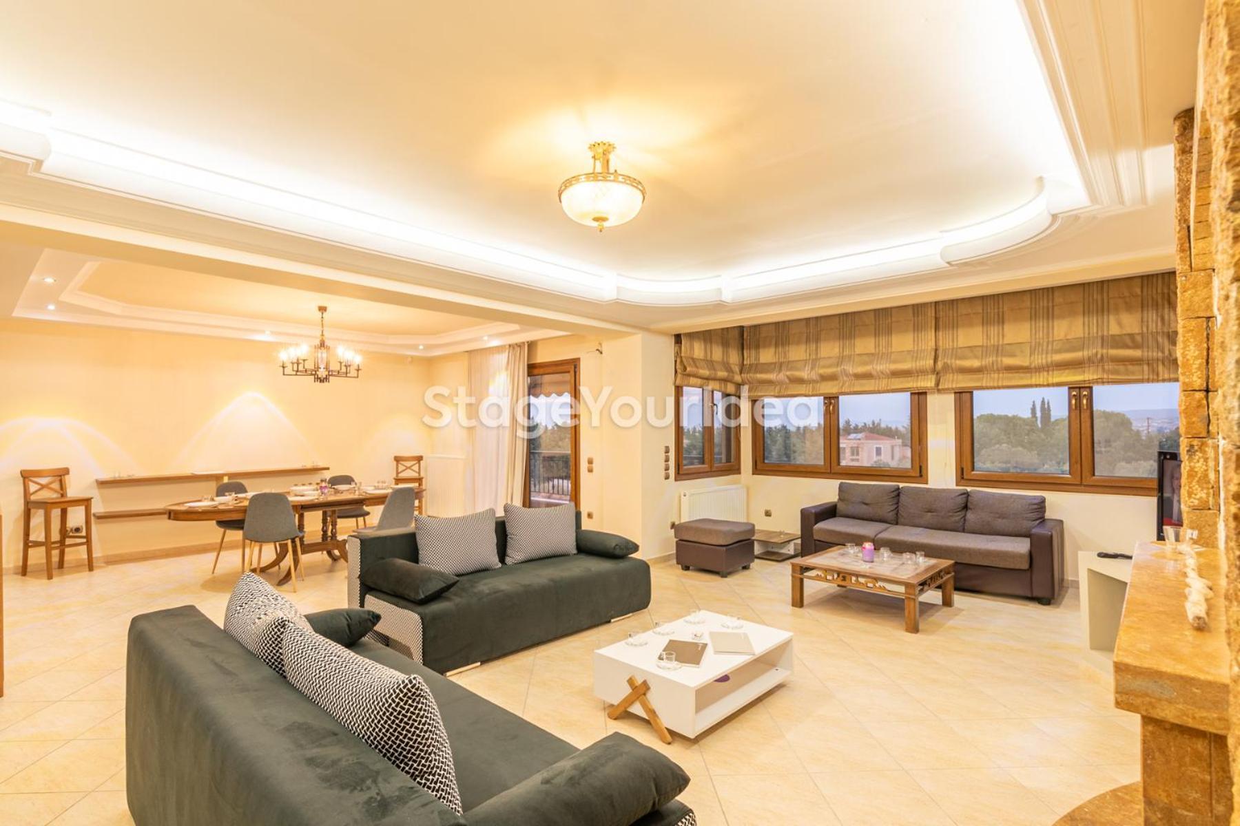 Luxury Appartment, Only 7 Minutes From Thessaloniki Airport And 15 Minutes From City Center ,For 8-23 People Also For Gatherings And Parties Neon Rysion Eksteriør billede