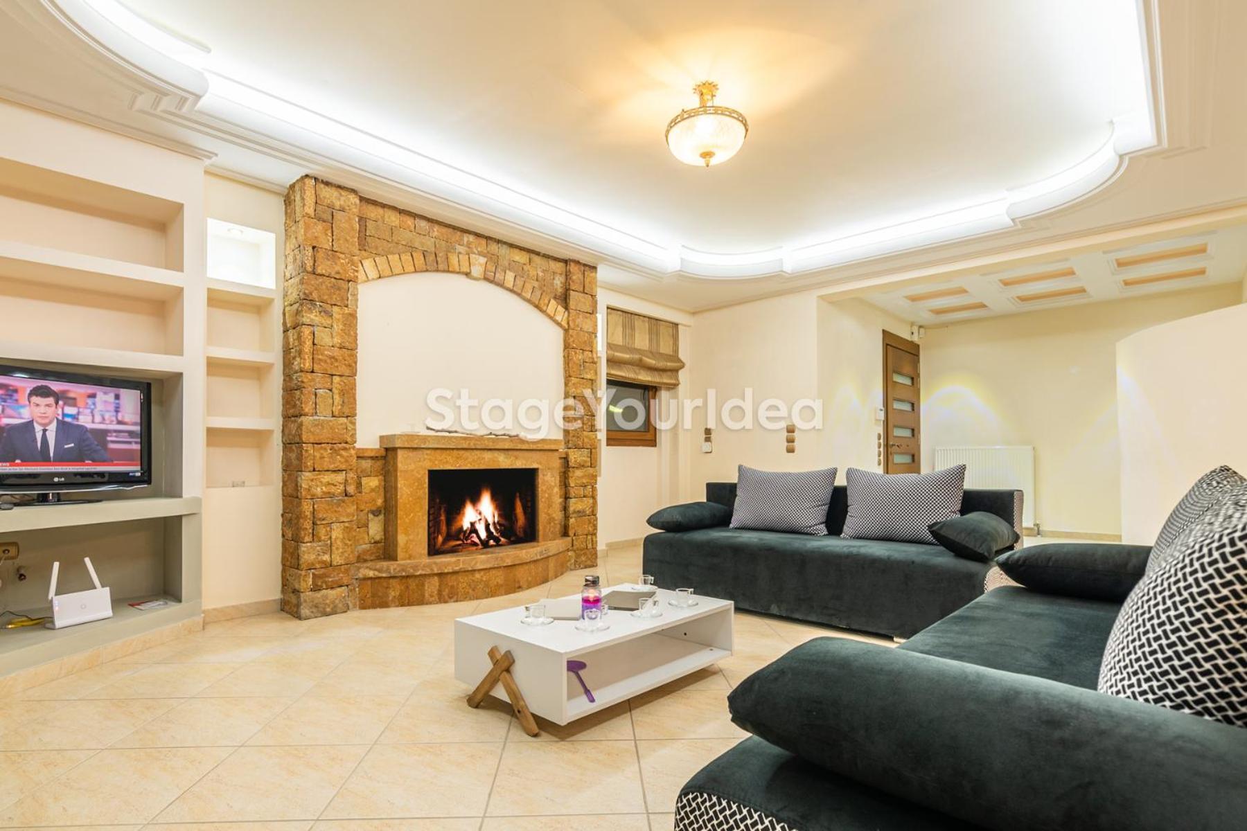 Luxury Appartment, Only 7 Minutes From Thessaloniki Airport And 15 Minutes From City Center ,For 8-23 People Also For Gatherings And Parties Neon Rysion Eksteriør billede