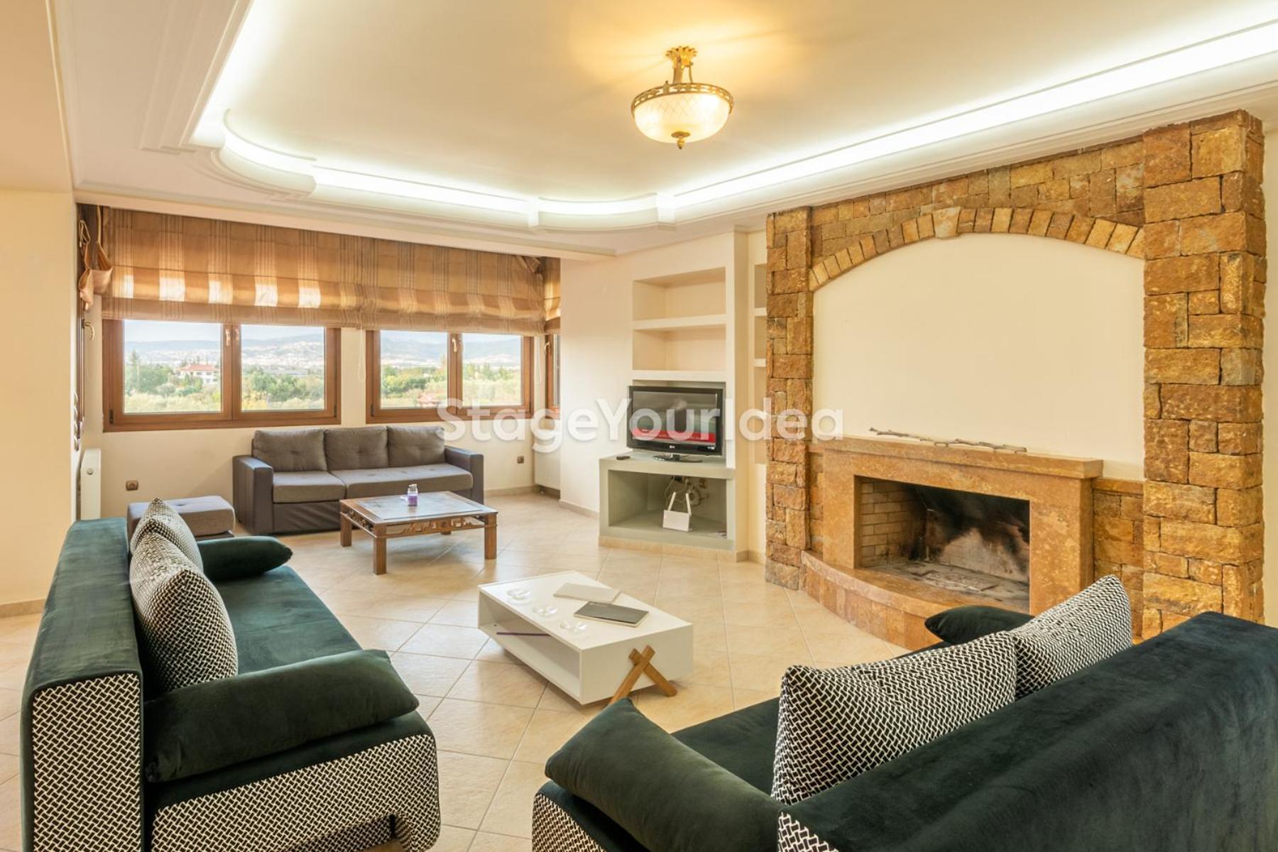Luxury Appartment, Only 7 Minutes From Thessaloniki Airport And 15 Minutes From City Center ,For 8-23 People Also For Gatherings And Parties Neon Rysion Eksteriør billede
